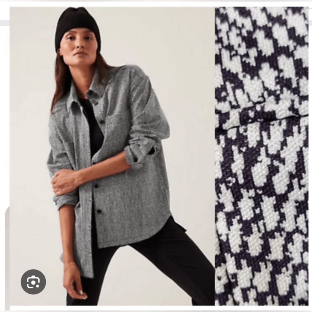 Athleta Textured Shirt Jacket. Brand new with tag.